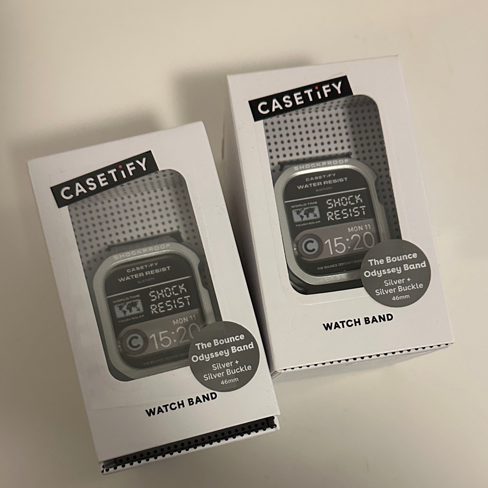 Casetify The Bounce Odyssey Band 46mm Silver Smartwatch Case